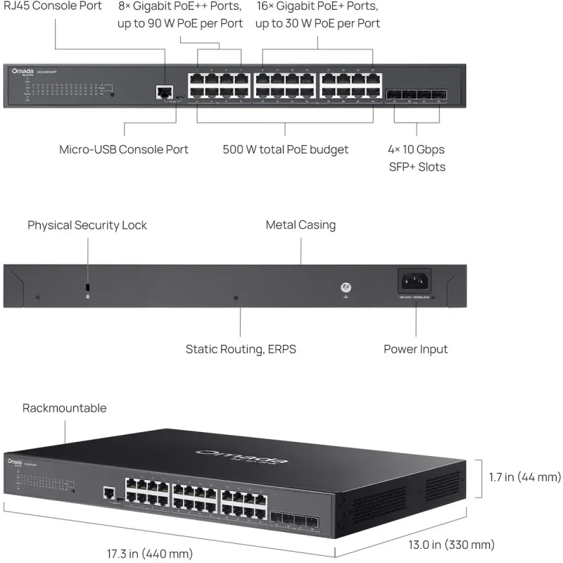Коммутатор TP-Link Omada SG3428XMPP