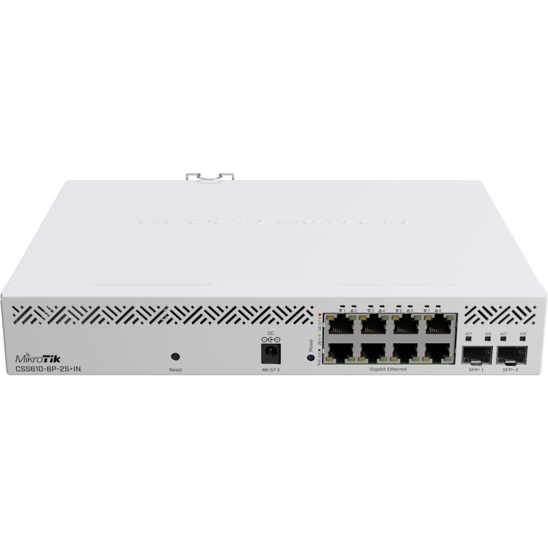 Коммутатор MikroTik  CSS610-8P-2S+IN