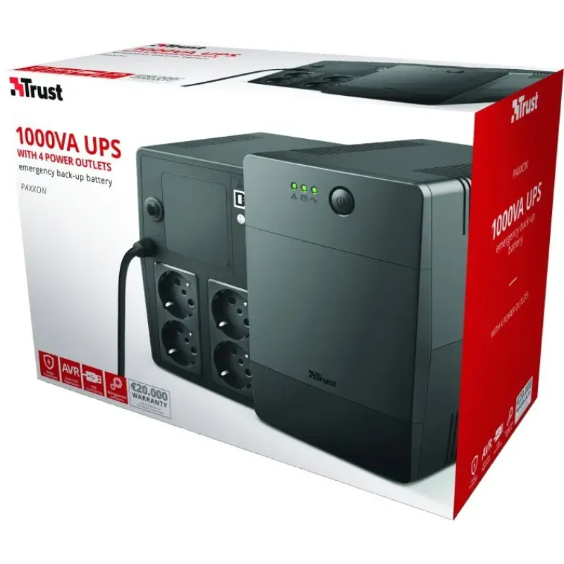 ДБЖ Trust Paxxon 1500VA (23505)