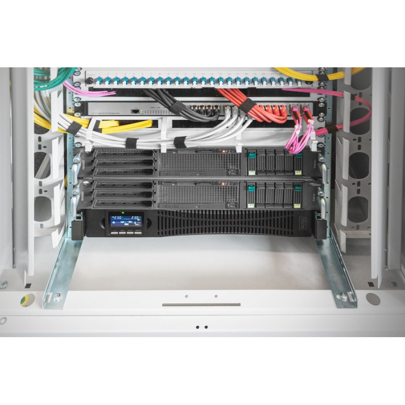 ИБП Digitus OnLine 3000VA/3000W LCD 8xC13 1xC19 RJ45 RS232 USB Rack/Tower (DN-170096)