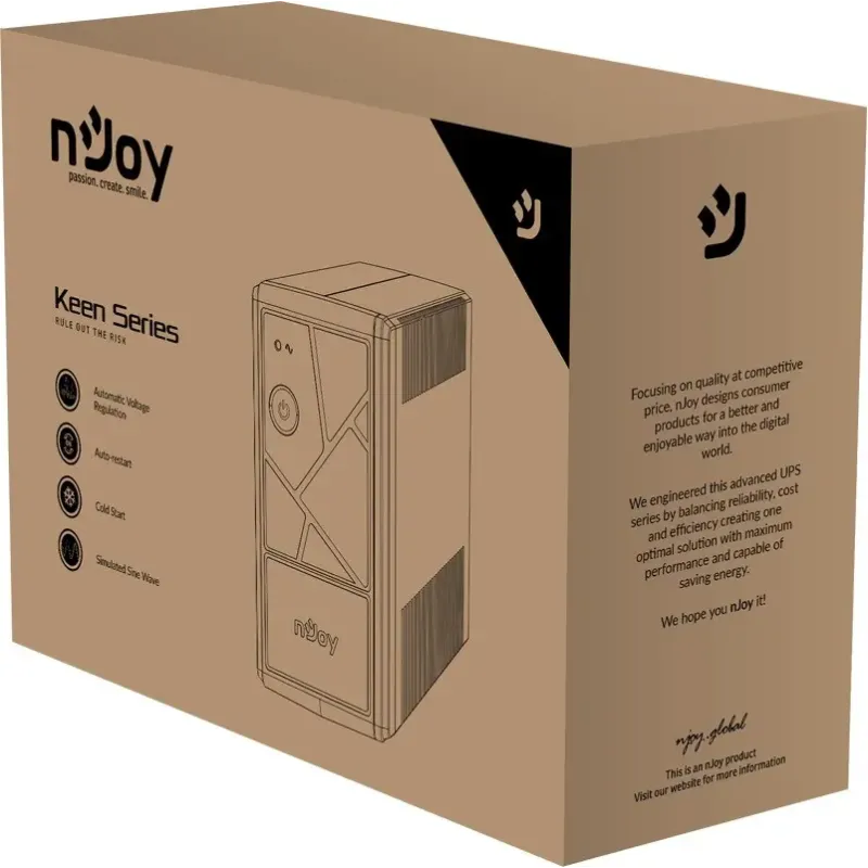 ИБП NJOY Keen 800 (UPLI-LI080KE-CG01B)
