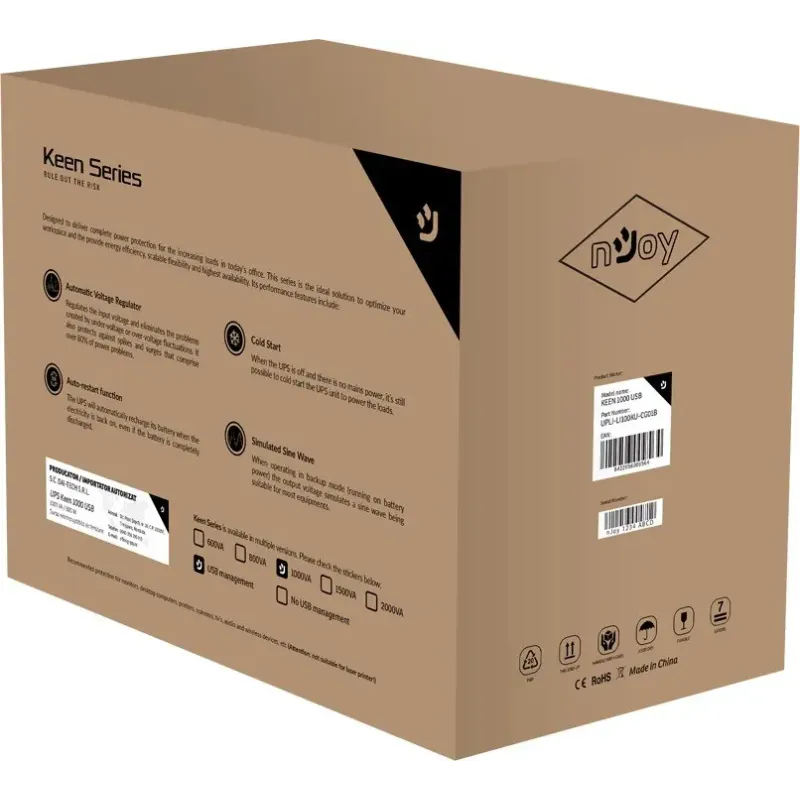 ДБЖ NJOY Keen 1500 USB (UPLI-LI150KU-CG01B)