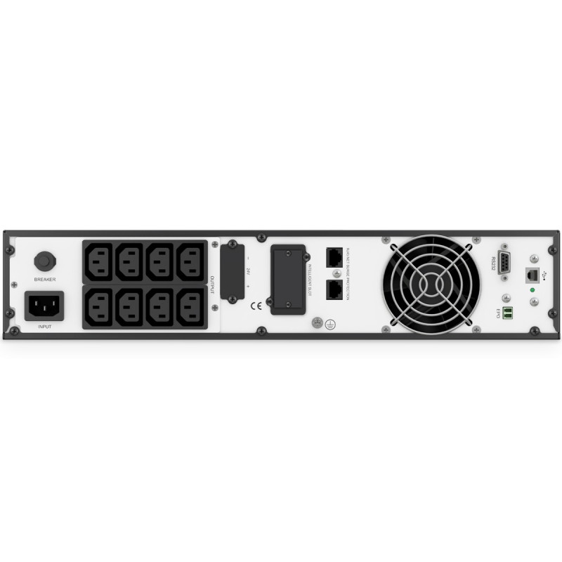 ИБП Digitus OnLine, 1000VA/1000W, LCD, 8xC13, RJ45, RS232, USB, Rack/Tower (DN-170093)