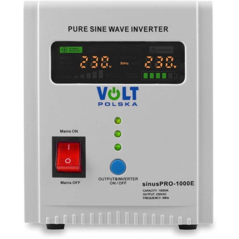 VOLT Polska SINUS PRO 1000 E 12/230V (700/1000W) (3SP091012E)