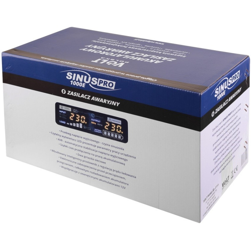 VOLT Polska SINUS PRO 1000 E 12/230V (700/1000W) (3SP091012E)