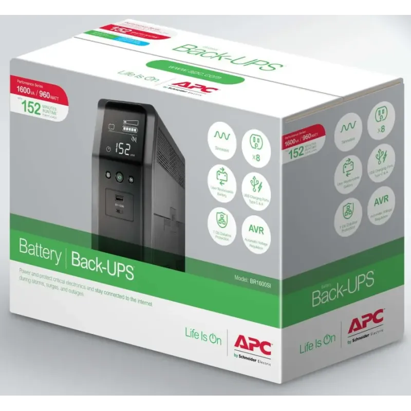 ДБЖ APC Back UPS Pro BR 1200VA LCD (BR1200SI)