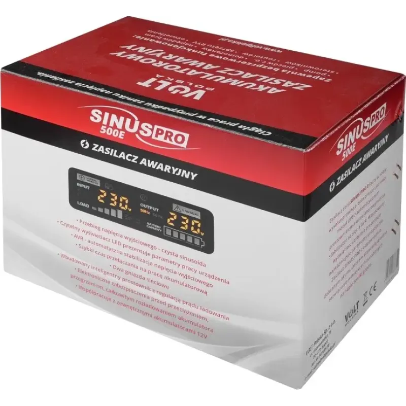 ИБП Volt Polska SINUS PRO 500 E 12/230V (350/500W) (3SP050012E)