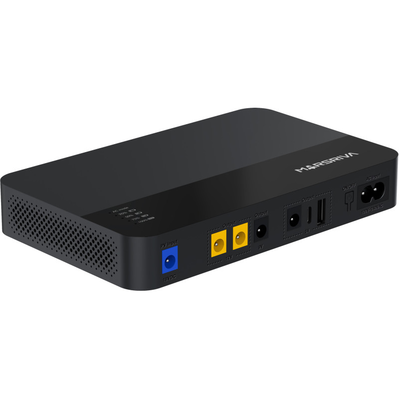 ДБЖ Marsriva DC Router UPS KP1EC 240VAC, 4хDC+USB OUT, 2x5V/9V/2x12V 18W 8000mAh (30Wh) Li-ion (KP1ECV2_MARSRIVA)