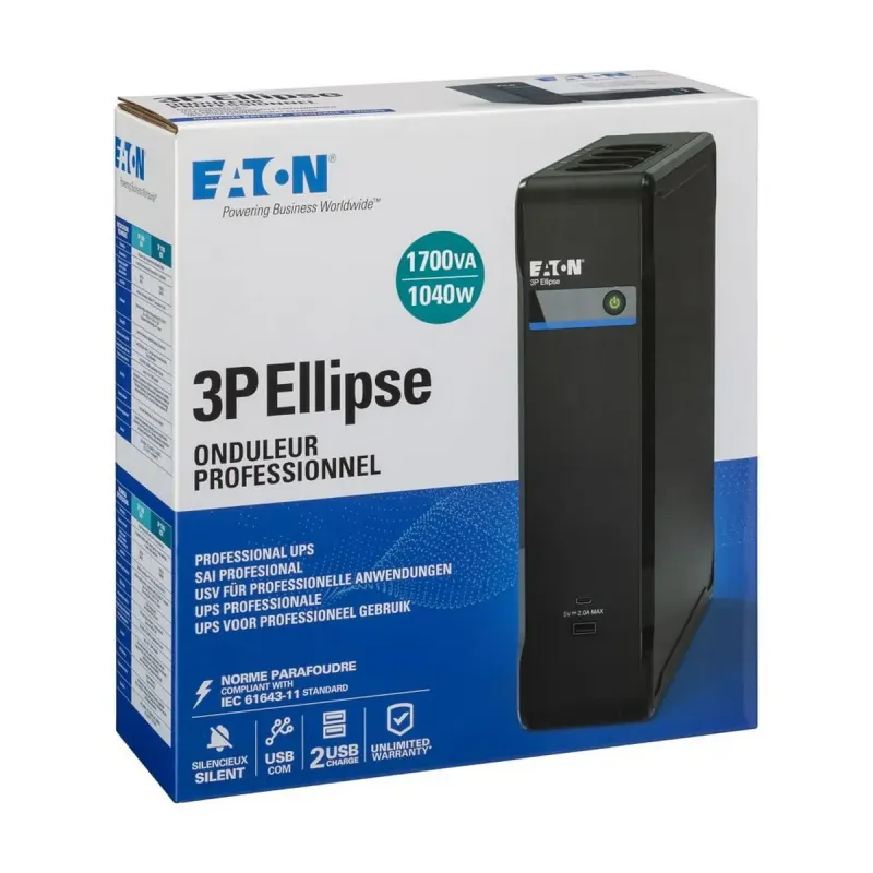 ДБЖ Eaton 3P Ellipse 1700 USB DIN (3P1700UD)