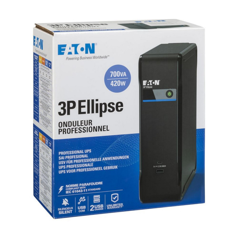 ИБП Eaton 3P Ellipse 700 USB DIN (3P700UD) UA