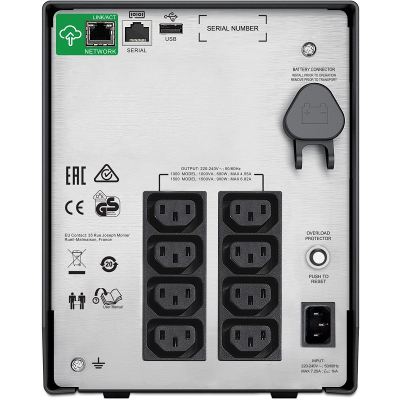 ДБЖ APC Smart-UPS C 1000VA 230V LCD IEC w/SmartConnect (SMC1000IC)