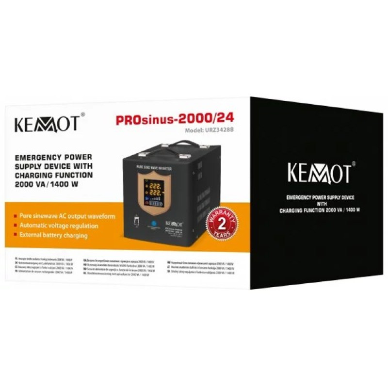 ИБП Kemot PROsinus-2000 24V 230V 2000VA/1400W (URZ3428B)