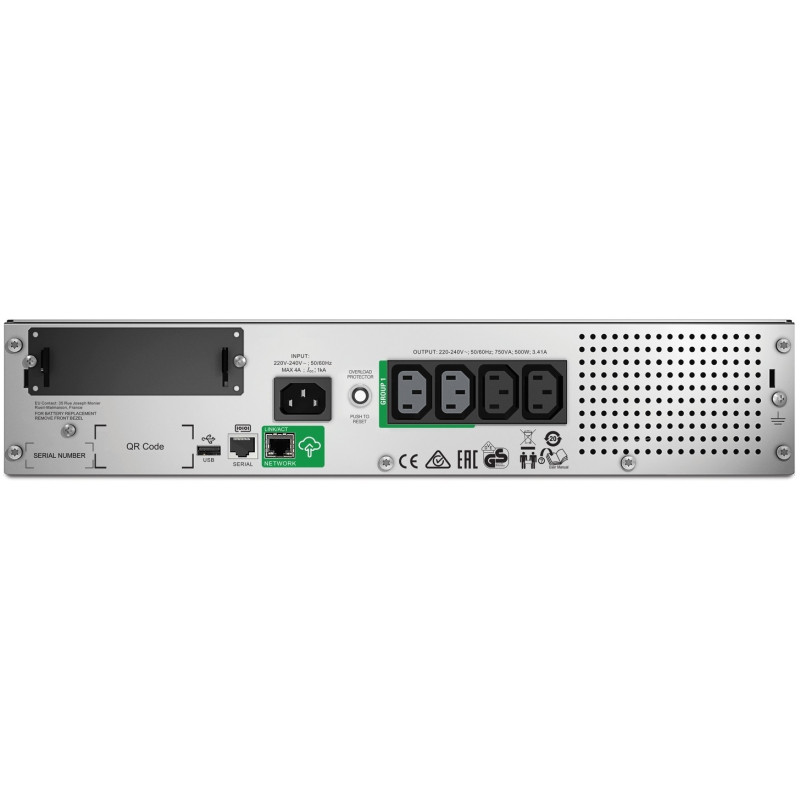 ДБЖ APC Smart-UPS RM 750VA 230V LCD IEC w/SmartConnect (SMT750RMI2UC)
