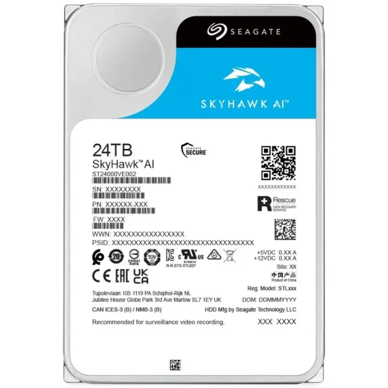Внутрішній HDD Seagate SkyHawk AI 24 TB (ST24000VE002)