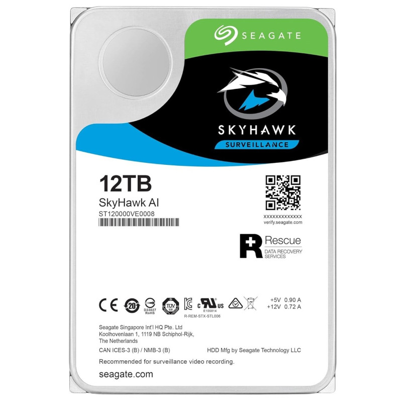 Внутрішній HDD Seagate SkyHawk AI 12 TB (ST12000VE003)