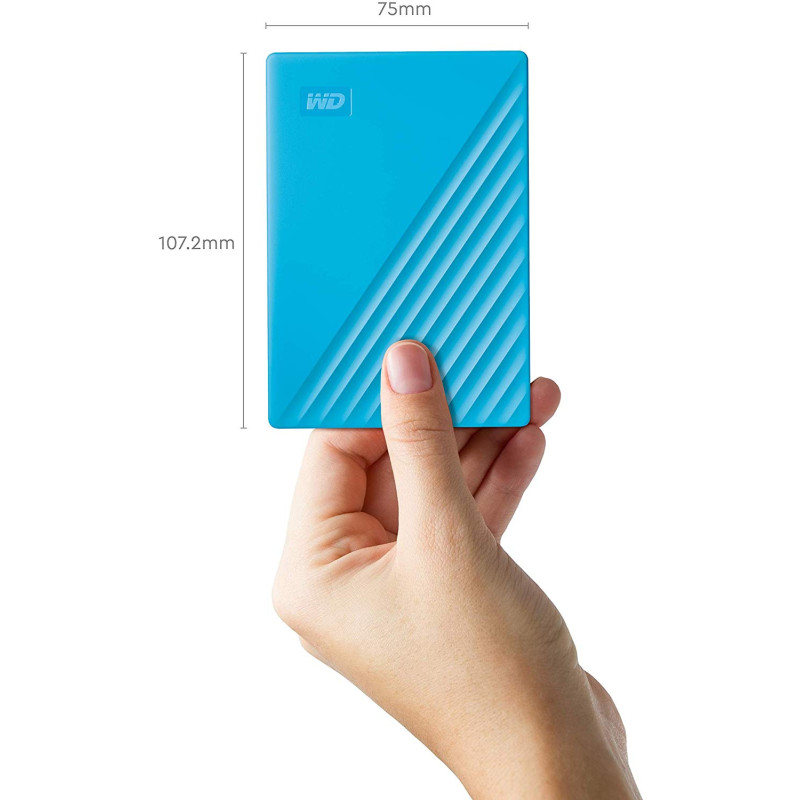 Зовнішній жорсткий диск WD My Passport 4 TB Blue (WDBPKJ0040BBL-WESN)