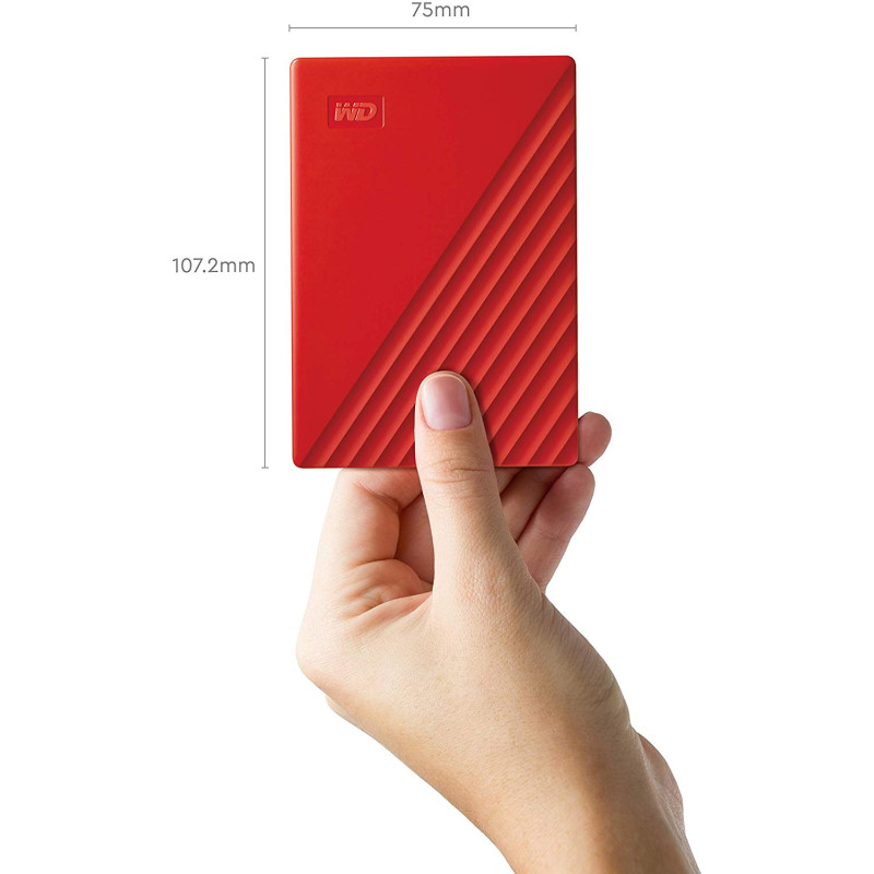 Зовнішній жорсткий диск WD My Passport 4 TB Red (WDBPKJ0040BRD-WESN)