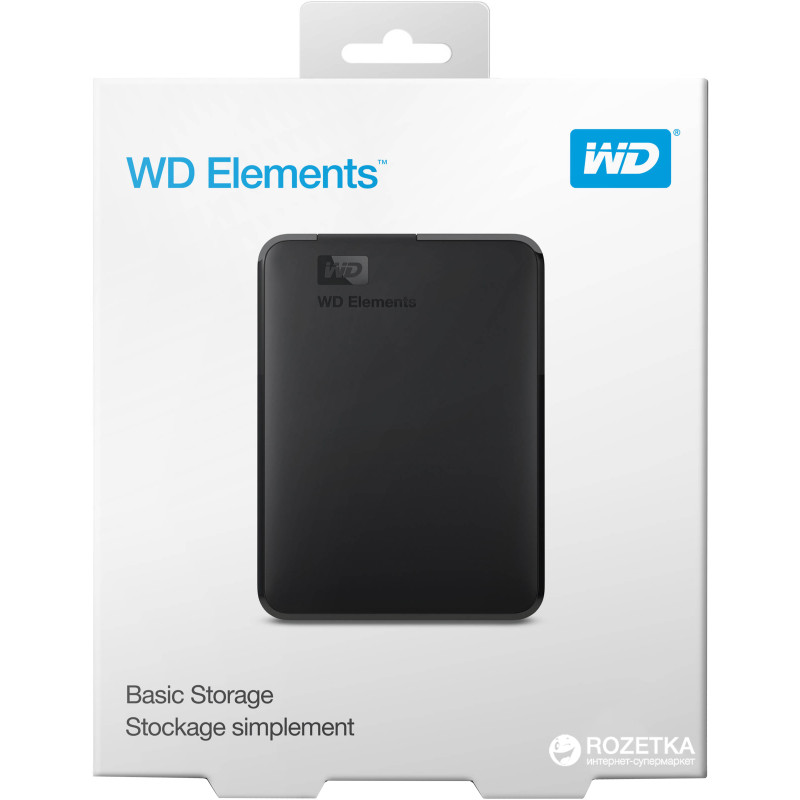 Внешний жесткий диск WD Elements Portable 4 TB (WDBU6Y0040BBK)