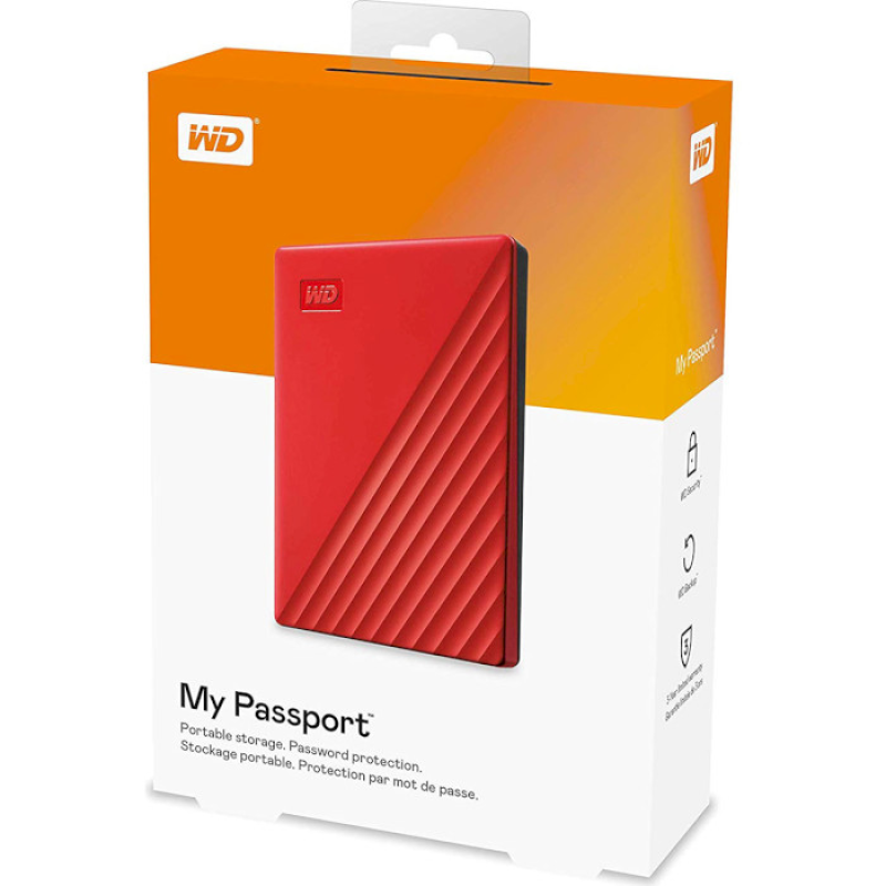 Внешний жесткий диск WD My Passport 2 TB Red (WDBYVG0020BRD-WESN)