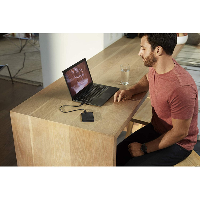 Внешний жесткий диск WD My Passport 1 TB Black (WDBYVG0010BBK-WESN)