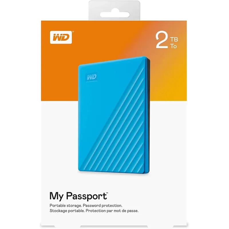 Внешний жесткий диск WD My Passport 2 TB Sky (WDBYVG0020BBL-WESN)