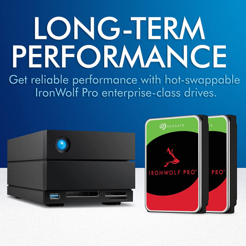 Зовнішній жорсткий диск LaCie 2big Dock 20 TB (STLG20000400)