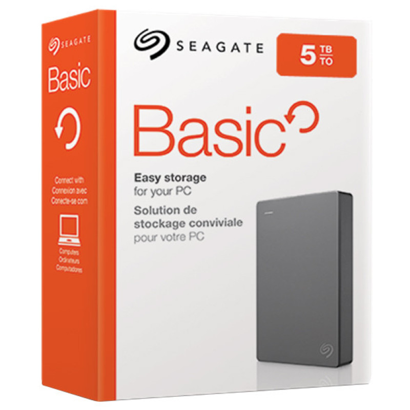 Зовнішній жорсткий диск Seagate Basic 5 TB (STJL5000400)