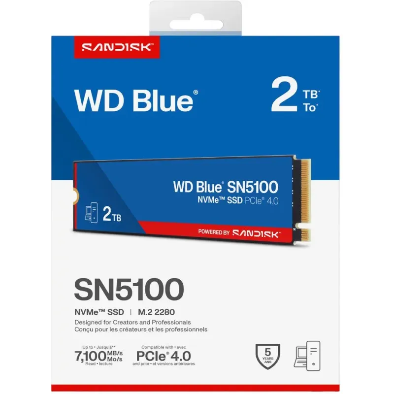 SSD накопичувач WD Blue SN5100 2 TB (WDS200T5B0E-00CPE0)