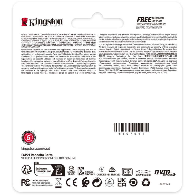 SSD накопичувач Kingston NV3 1 TB (SNV3SM3/1T0)
