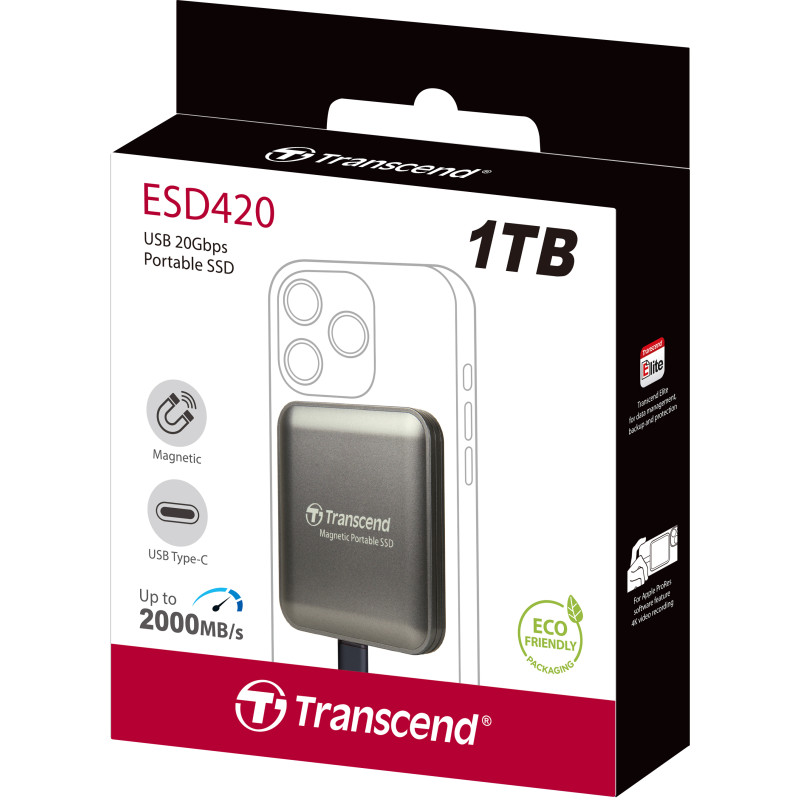SSD накопитель Transcend ESD420 1 TB Iron Grey (TS1TESD420C)