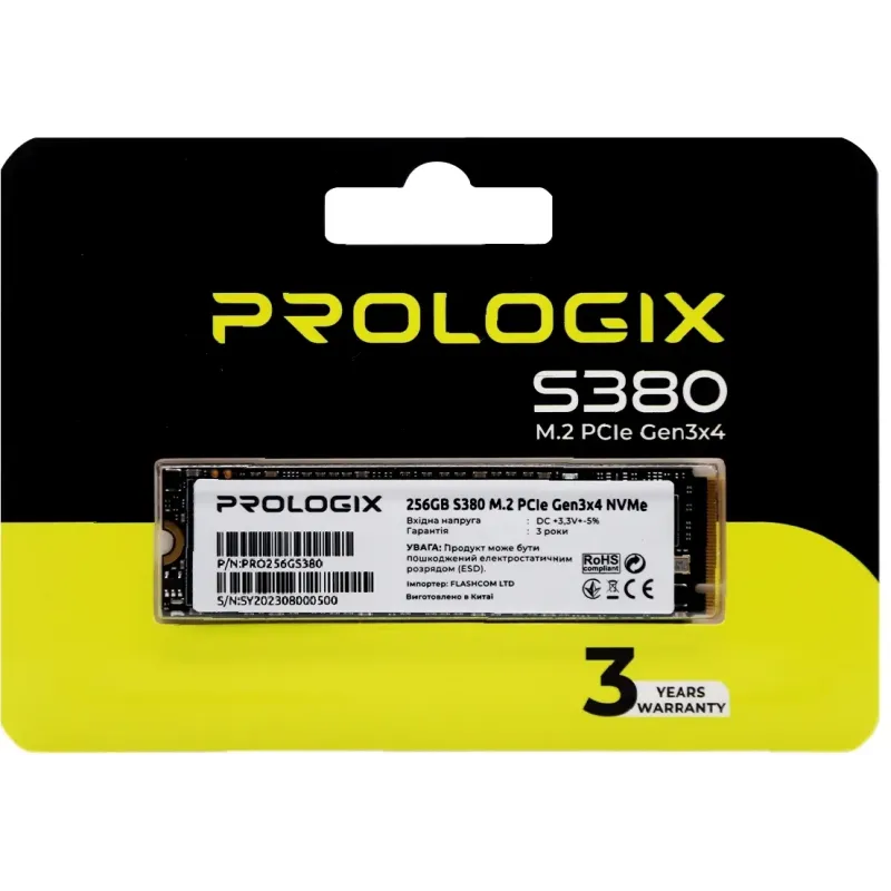 SSD накопичувач Prologix S380 256 GB (PRO256GS380)