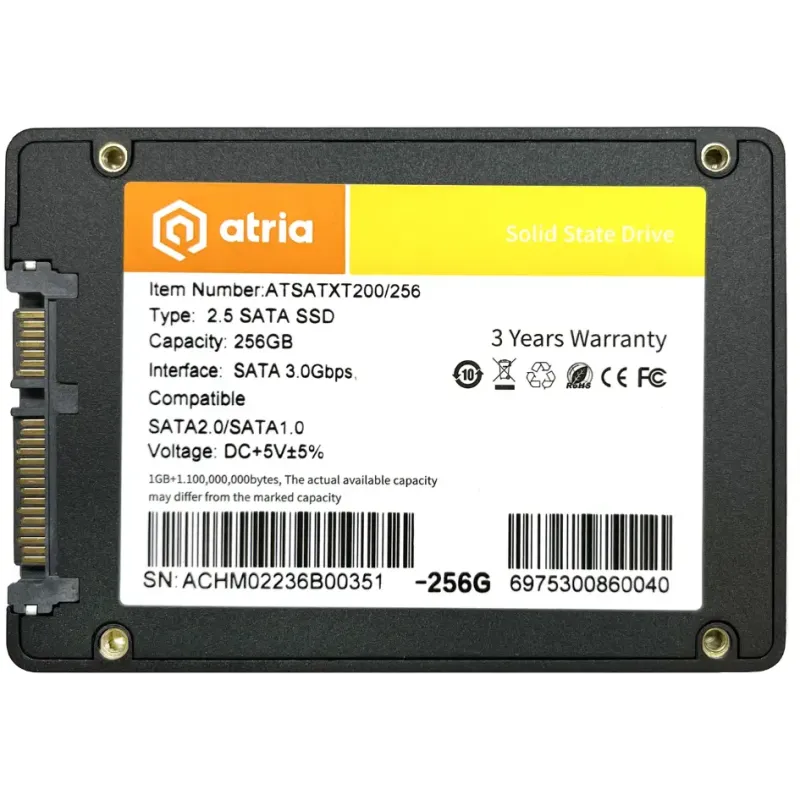 SSD накопитель ATRIA XT200 256 GB (ATSATXT200/256)