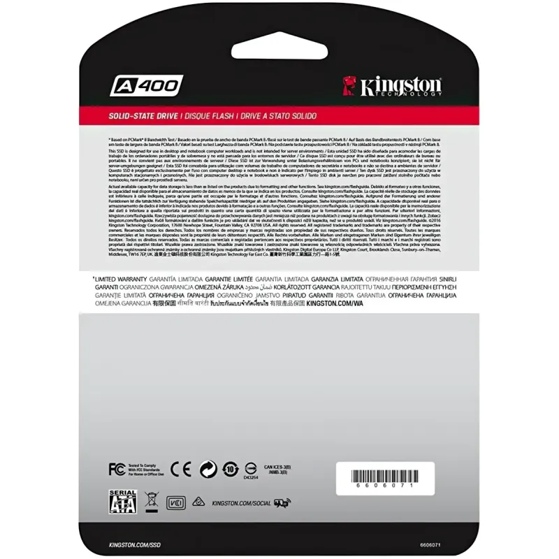 SSD накопичувач Kingston SSDNow A400 480 GB (SA400S37/480G)