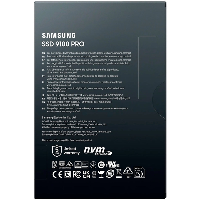 SSD накопичувач Samsung 9100 PRO 8 TB (MZ-VAP8T0BW)