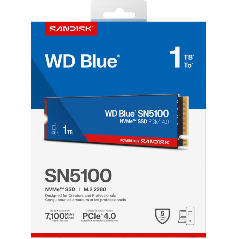 SSD накопичувач WD Blue SN5100 1 TB (WDS100T5B0E-00CPE0)