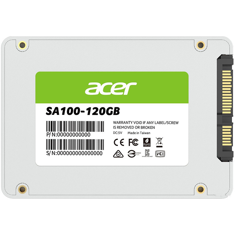 SSD накопитель Acer SA100 120 GB (BL.9BWWA.101)