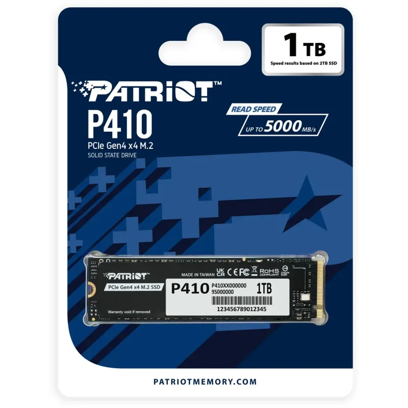 SSD накопитель PATRIOT P410 1 TB (P410P1TBM28H)