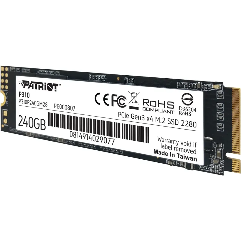 SSD накопитель PATRIOT P310 240 GB (P310P240GM28)