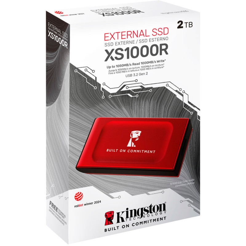 SSD накопичувач Kingston XS1000 2 TB Red (SXS1000R/2000GA)