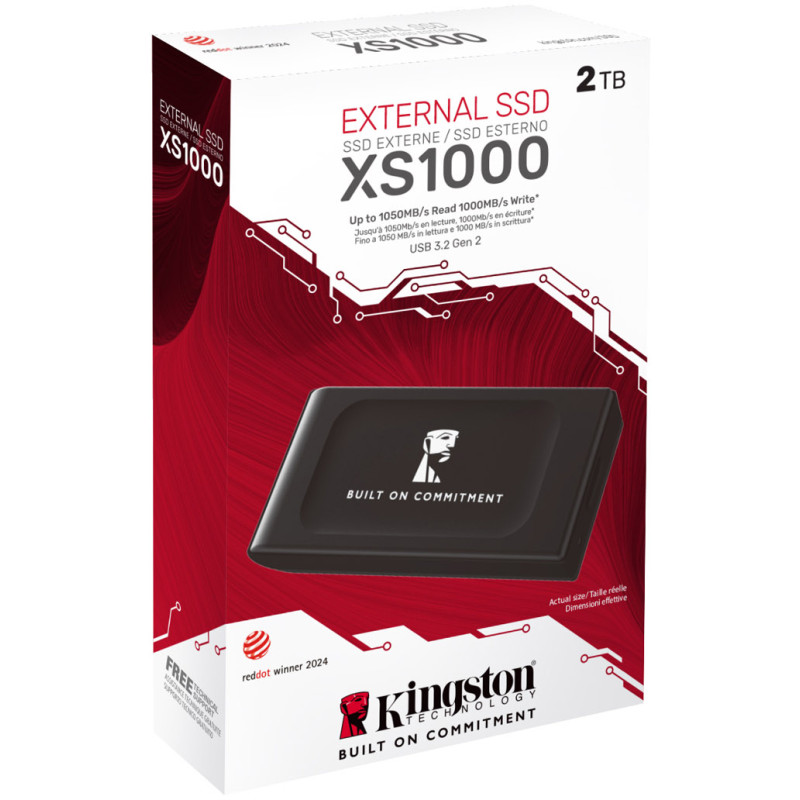 SSD накопичувач Kingston XS1000 2 TB Black (SXS1000/2000GA)