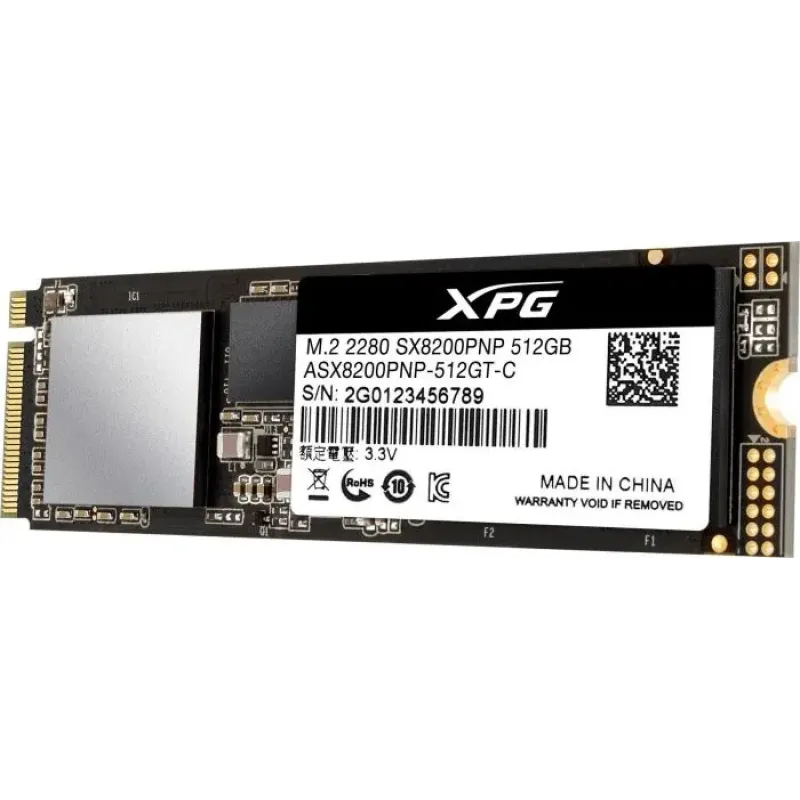 SSD накопитель ADATA XPG SX8200 Pro 512 GB (ASX8200PNP-512GT-C)