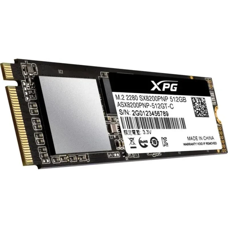 SSD накопитель ADATA XPG SX8200 Pro 512 GB (ASX8200PNP-512GT-C)