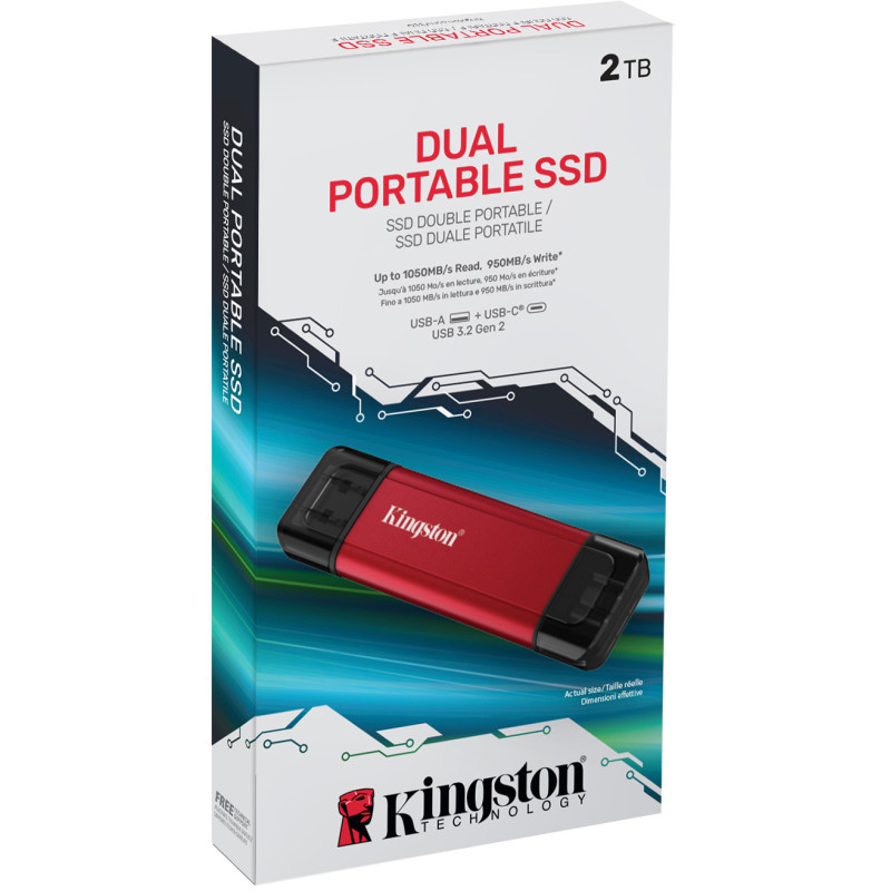 SSD накопичувач Kingston Dual Portable 2 TB (SPSD/2TB)