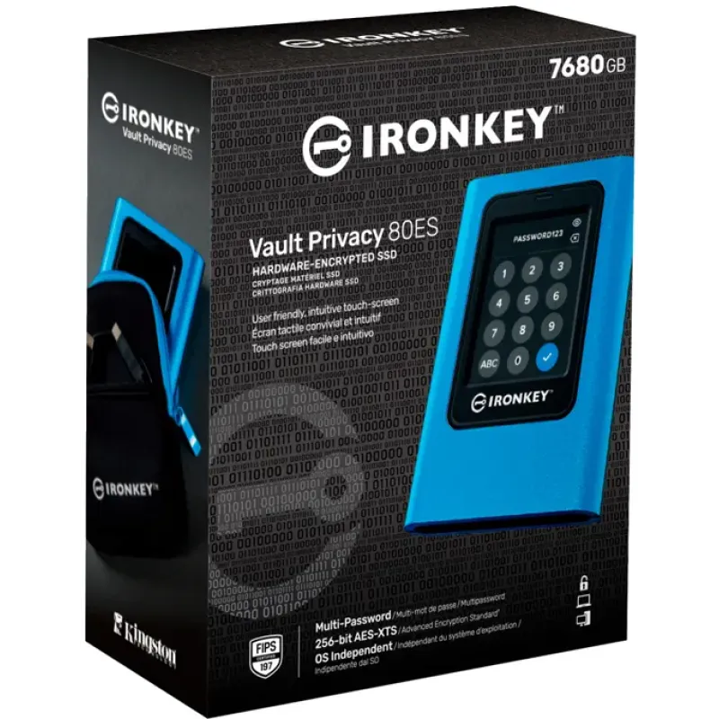 SSD накопитель Kingston IronKey Vault Privacy 80 7.68 TB (IKVP80ES/7680G)