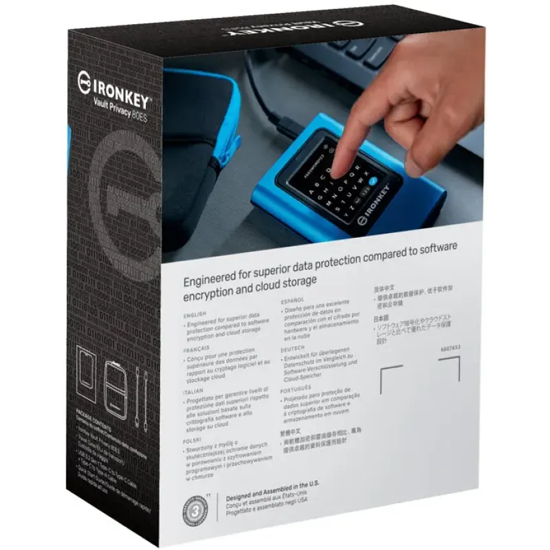 SSD накопитель Kingston IronKey Vault Privacy 80 7.68 TB (IKVP80ES/7680G)