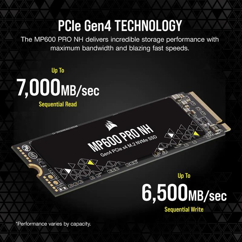 SSD накопитель Corsair MP600 PRO NH 2 TB (CSSD-F2000GBMP600PNH)