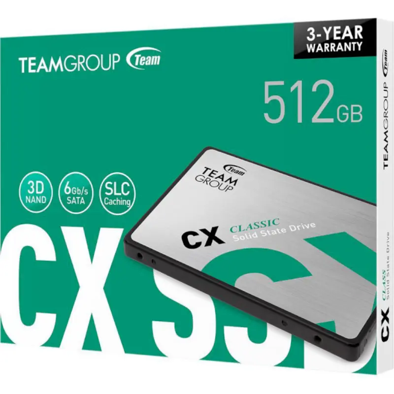 SSD накопичувач TEAM CX2 512 GB (T253X6512G0C101)