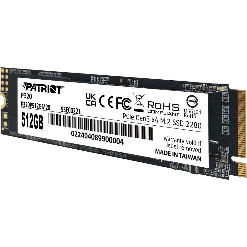 SSD накопитель PATRIOT P320 512 GB (P320P512GM28)