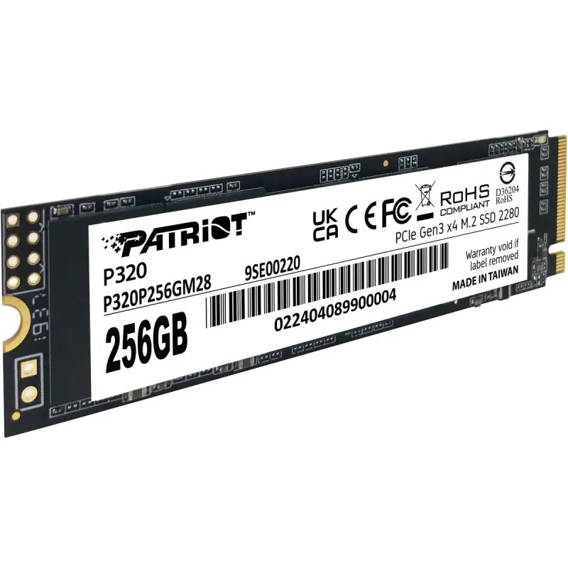 SSD накопитель PATRIOT P320 256 GB (P320P256GM28)