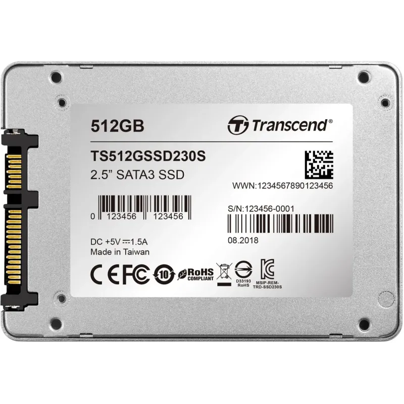 SSD накопитель Transcend SSD230S 512 GB (TS512GSSD230S)